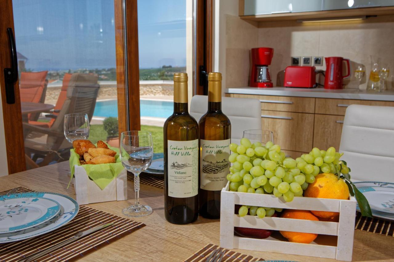 Cretan Vineyard Hill Villa Kato Kalesia Esterno foto
